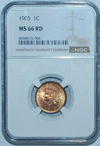 1905 NGC MS66RD レッドインディアンセント