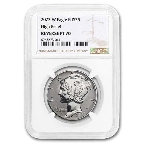 2022-W 1オンス レヴプルーフ パラジウム イーグル PF-70 NGC