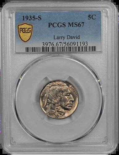 1935-S バッファロー PCGS MS 67