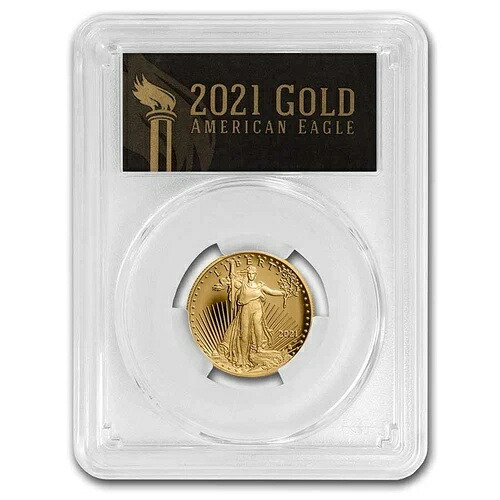 2021-W 1/2オンス プルーフ ゴールド イーグル (T2) PR-70 PCGS (FDI、ブラックラベル)