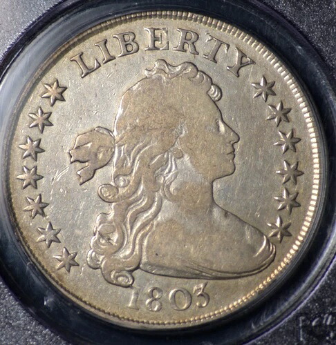 1803年 ドレープ胸像 ドル PCGS チョイス ファイン 15 \