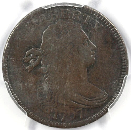 1797 1c S-NC-5 Rev. of 97、ステムドレープバストラージセント PCGS F Detail EX; Husak