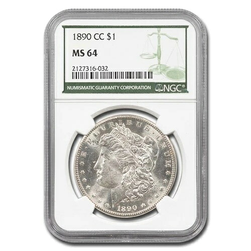 1890-CC モルガン・ダラー MS-64 NGC (グリーンラベル)