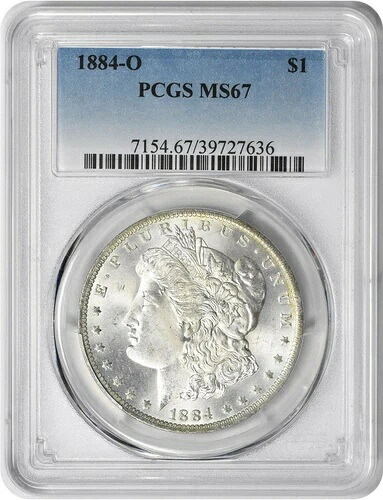 1884-O モルガン銀貨 MS67 PCGS 471,240円