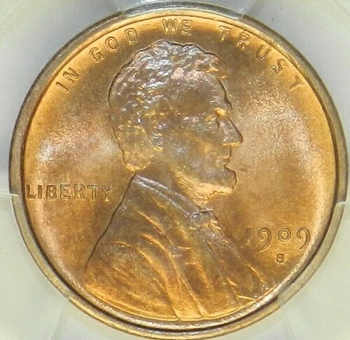 1909年 S / S 横長リンカーンセント MS66 RD PCGS BU Unc 小麦 NGC登録 [668] 473,440円