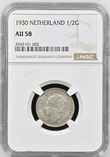 オランダ NGC 認定コインロット (1914、1921、1930、1944D) ウィルヘルミナ-N.E.｜WORLD RESOURCE【QUEEN店】