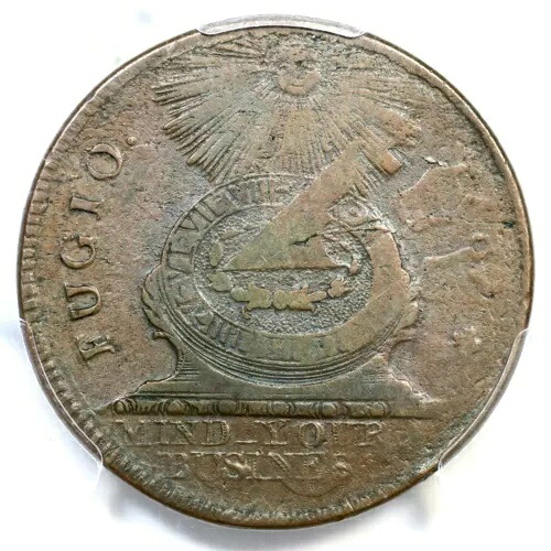 1787 1-B R-4 PCGS VF 20 クロス・アフター・デイト フジオ・セント コロニアル銅貨