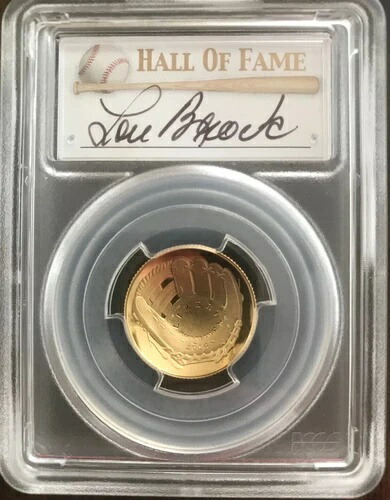 2014w ゴールド ルー・ブロック ファースト・ストライク $5 PCGS PR70DCAM 野球殿堂入り！現存するのはたったの3枚！