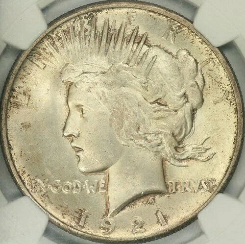 1921年 ピースダラー NGC MS65+