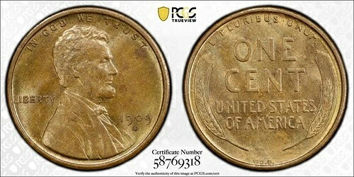 1909-S VDB Unc リンカーン・セント ~ PCGS MS64BN ~ キング・オブ・リンカーンの！トーンキーデート