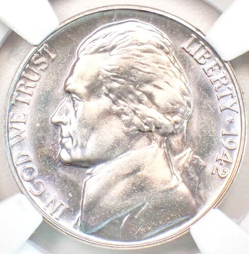 1942 年 プルーフ ニッケル タイプ 1 ジェファーソン ニッケル 5C - NGC PR68+ プラス - 価値 6,000 ドル以上!