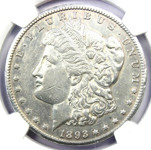 1893-CC モーガン銀貨 $1 カーソンシティコイン - NGC AU 認定詳細