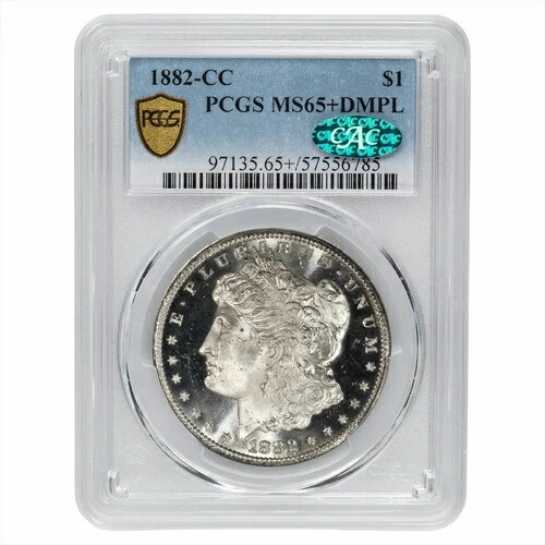 1882CC モルガン銀貨 $1 PCGS MS 65+ CAC 501,600円