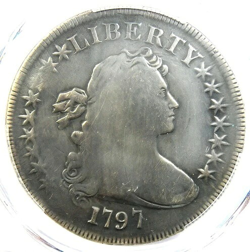 1797年 ドレープバスト シルバードル 1ドル スモールイーグルコイン - PCGS VG 詳細認定 512,160円