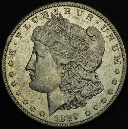 1889 CC カーソンシティ モーガン シルバー ダラー 1 ドル (光沢あり!)