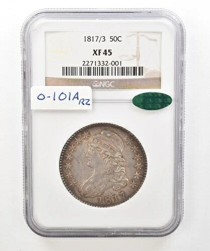 1817/3 キャップドバストハーフダラー XF45 NGC CAC 美しいトーン *5193 517,440円