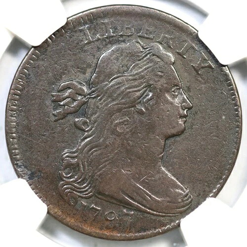 1797 S-129 R-5 NGC VF 詳細 ドレープバスト ラージセントコイン 1セント