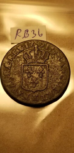 フランス 1791 年レアコイン王リアール ルイ 16 世のコイン。