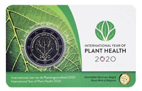 ベルギー 2 ユーロ 2020 バイメタル UNC 国際植物防疫年 58,300円