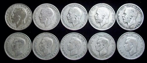 10 - 2シリング/フローリン - ジョージ5世と6世 - 0.50シルバー
