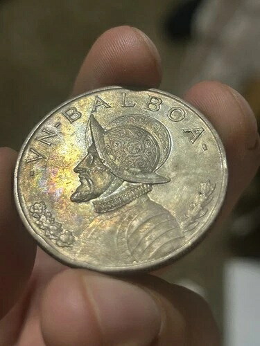 1947年パナマバルボア銀貨トナーAU