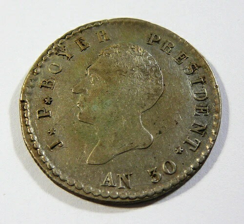 ハイチ 1833 AN30 100 センタイム銀貨 37,895円
