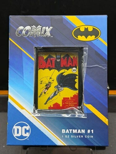 2023年 ニウエ DCコミックス COMIX バットマン #1 カラー 1オンス シルバー プルーフコイン 発行枚数 5000枚