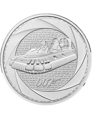 007 ジェームズ・ボンド 60年記念 1オンス 銀貨 2ポンド イギリス 2025年