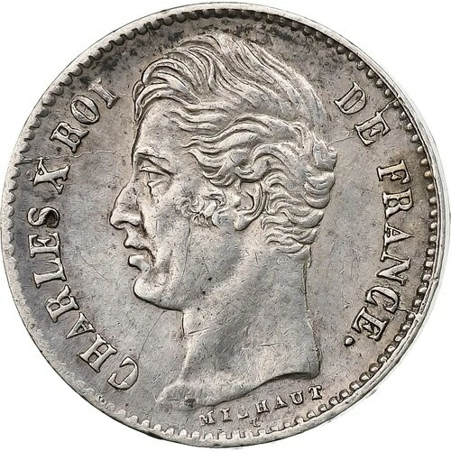 [#1103038] フランス、1/4フラン、シャルル10世、1830年、パリ、銀貨、AU、ガドゥリー:353