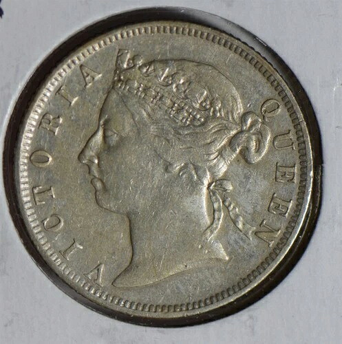 海峡植民地 1899年 20セント銀貨 S0258 同梱配送