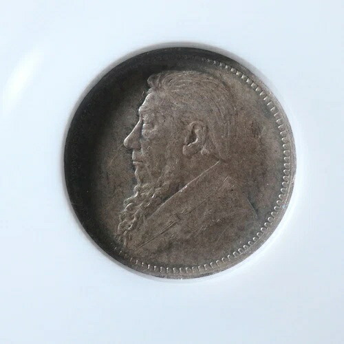 3 ペンス 1897 南アフリカ NGC MS-61 KM#3 シルバー p Suid-Afrika Afrique du Sud