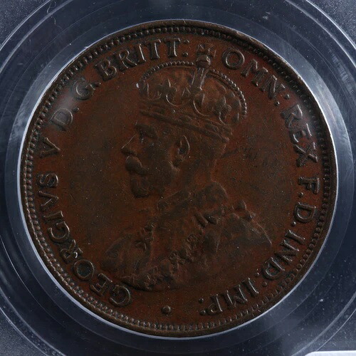 ハーフペニー 1930年 オーストラリア KM#22 PCGS XF-45 ブロンズ オーストラリア 1/2