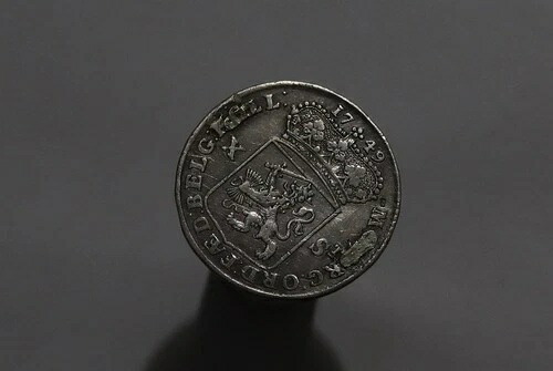 ?? ???? オランダ オランダ 10 STUIVERS 1749 シルバー シャープなディテール B84 #5244