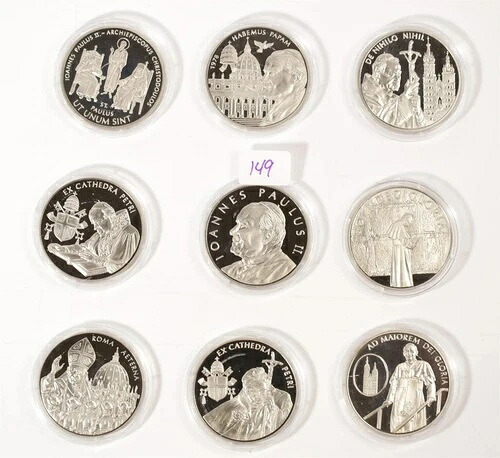 マルタ - 10リラ硬貨 2005年 ヨハネ・パウロ2世 - 9枚セット