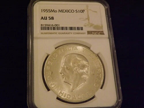 1955-Mo 10 P メキシコ NGC AU 58 39,325円