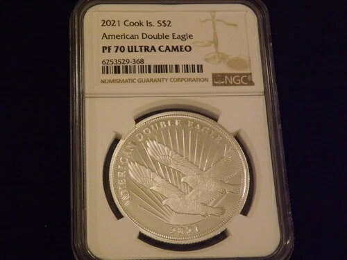 2020年 2ドル クック諸島 アメリカンダブルイーグル NGC PF 70
