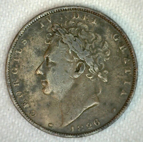 1826年 イギリス ファージングコイン 銅 極上流通 XF