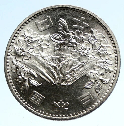 1964年 東京夏季オリンピック チェリーマウンテン富士 1000Y銀貨 i95740｜WORLD RESOURCE【QUEEN店】