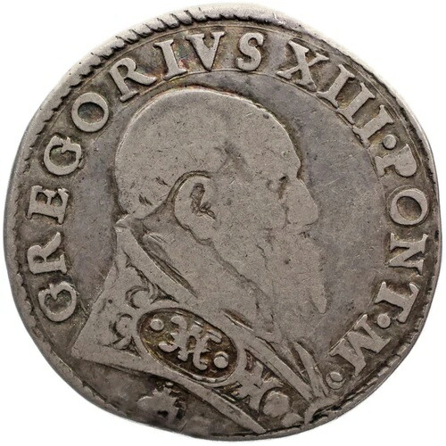 1572-1585 テストーネ グレゴリウス13世 コイン 教皇領 イタリア (MO3964-)｜WORLD RESOURCE【QUEEN店】