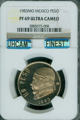 1983 メキシコ ペソ NGC PF69 UCAM MAC FINEST UHCAM 995 鋳造 *