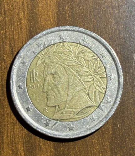 ダンテ アリギエリ、2002 R ITALY 2 ユーロ バイメタル コイン、KM#2321｜WORLD RESOURCE【QUEEN店】