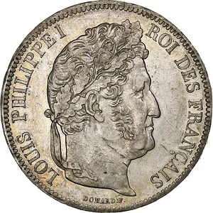 [#1307806] フランス、ルイ フィリップ、5 フラン、1840 年、パリ、シルバー、AU、ガドゥリー:67｜WORLD RESOURCE【QUEEN店】