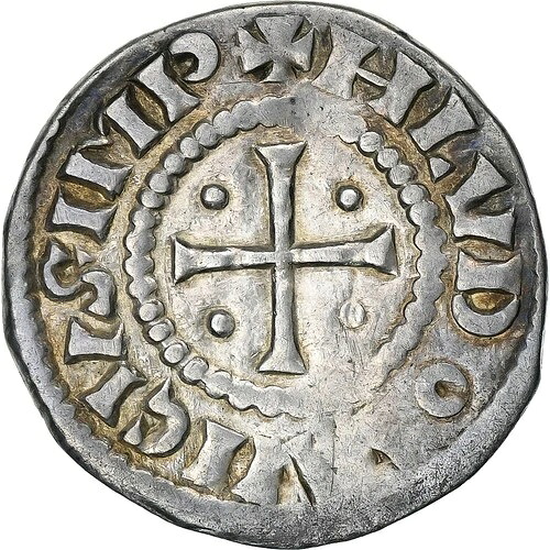 [#1271195] フランス、Louis le Pieux、Denier au Temple、814-840、シルバー、AU｜WORLD RESOURCE【QUEEN店】
