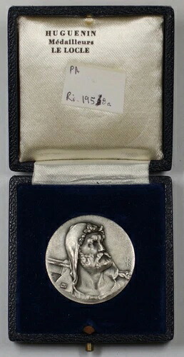 1895年 スイス 32mm 銀製スイス射撃勲章 R-1958a m-1132A