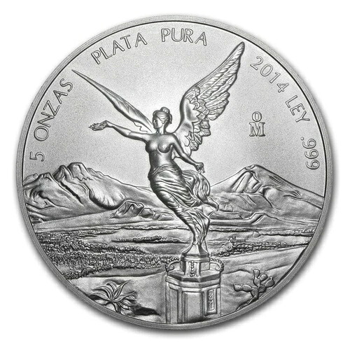 2014 メキシコ 5 オンス シルバー リベルタード BU|WORLD RESOURCE【QUEEN店】