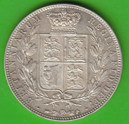 英国製ハーフクラウン銀貨 1874年 VZ-St 非常に美しい nswleipzig
