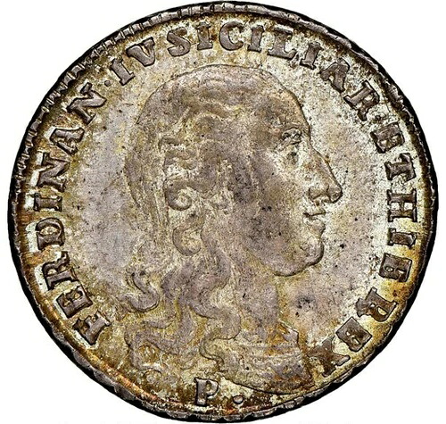イタリア、ナポリ シチリア 1798 20 グラーナ NGC MS 63、鮮やかなブルーグレーの表面!｜WORLD RESOURCE【QUEEN店】