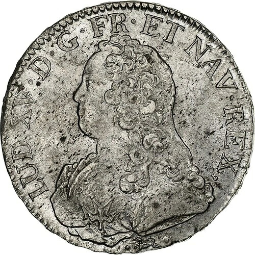 [#1287332] フランス、ルイ 15 世、エキュ・オ・ブランチ・ドリヴィエ、1736 年、バイヨンヌ、シルバー、｜WORLD RESOURCE【QUEEN店】
