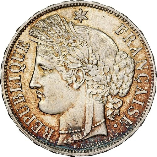 [#981501] フランス、5 フラン、セレ、1870 年、パリ、シルバー、MS、ガドゥリー:744