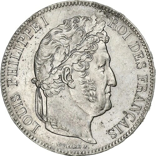 [#1200436] フランス、5 フラン、ルイ フィリップ、1840 年、ルーアン、シルバー、AU、KM:749.2